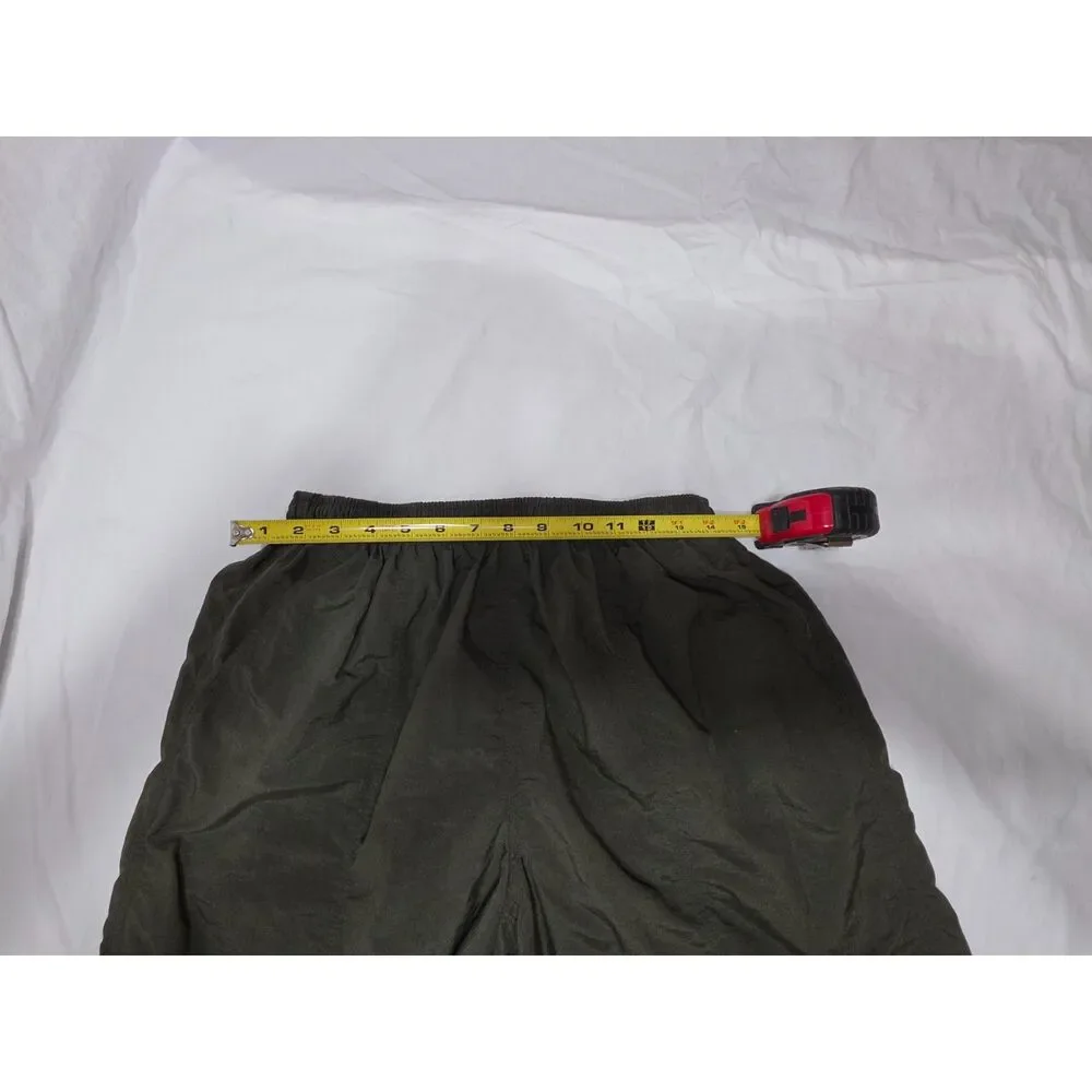 Vintage 90s Speedo Nylon Swim Trunks Shorts Dark Olive Green Size L